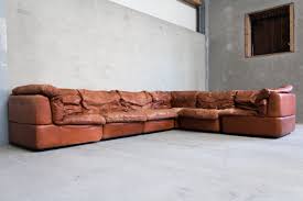Modular Sofa By Rolf Benz In Cognac Leather 96271