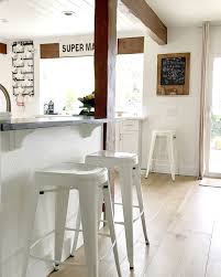 White Metal Barstools From Hayneedle Com Metal Bar Stools Bar Stools Sweet Home