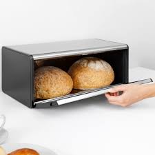 For your daily breada bread bin that doesn't take up extra space in your kitchen! Brabantia Fall Front Steel Bread Box