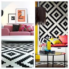 Black And White Geometric Rug Ikea Mad About The House
