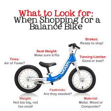 What To Look For When Shopping For A Balance Bike Size Weight Seat Height Tires Footrests Brakes Frame Materials Balance Bike Wooden Balance Bike Bike