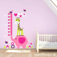 Elephant Growth Chart Wall Decal