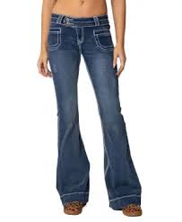 Edikted Women's Lucille low rise satin bow jeans