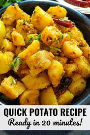 Quick Potato Recipe Quick Potato Recipes Vegetarian Recipes Healthy Indian Potato Recipes