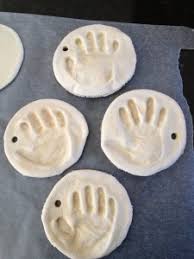 homemade handprint ornaments once a