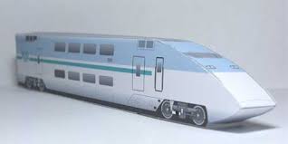 Japan E1 Max Free Bullet Train Paper Craft Model Template Train Crafts Train Paper Crafts