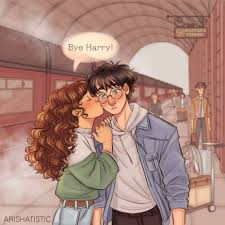 Arisha — “Bye, Harry!” said Hermione, and she did something...
