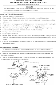 Outlet box (ceiling or paddle fan step ladder. Ce9803 Ceiling Fan Remote Controller Transmitter User Manual Chungear Industrial