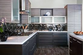 Beautiful Cabinets There Not Just Wood Anymore Thermo Structured Melamine The Terra Door From B Contemporary Kitchen Modern Kitchen Custom Kitchen Cabinets