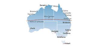 Tropic of capricorn latitude approximately 23027 s of the terrestrial equator. Work And Holiday Visa 462 Second Year Visa In Northern Australia
