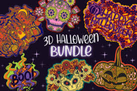 3d Halloween Bundle 8 Layered Svg Item Graphic By Tatiana Cociorva Creative Fabrica