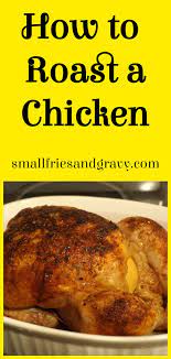 Roast Chicken With Lemon Easy Recipe Small Fries And Gravy Recipe Roast Chicken Recipes Easy Meals Easy Roast Chicken