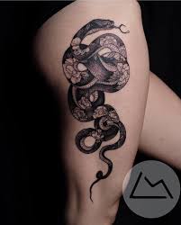 Get a venomous bite of design ideas with cool vipers, pythons and cobras. Snake Tattoo On Black Girl Novocom Top