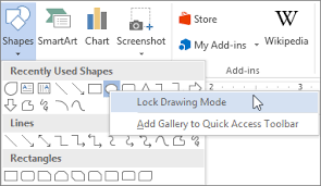 Add arrows to a picture in word? Add Shapes