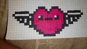 Pixel art du drapeau de l'angleterre en forme de coeur temps Pixel Art Coeur Avec Des Ailes Youtube