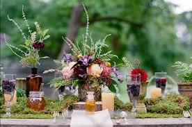 Wedding categories decorations + accents. Moss Is The Latest Trend For 2018 For Table Decorations