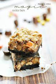 Reese S Oreo Magic Cookie Bars Recipe Recipe Magic Cookie Bars Cookie Bar Recipes Cookie Bars