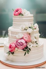 Season with salt and pepper, to taste. Appetizing Big Fresh Pastry Cake Covered By White Cream Icing And Decorate Sweet Flower Ser In 2021 Wedding Cake Fresh Flowers Spring Wedding Cake Wedding Cake Peonies
