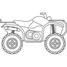 The neocortex of our brain is divided into several special functions such as the function of speaking, listening, seeing and feeling. Four Wheeler Coloring Pages