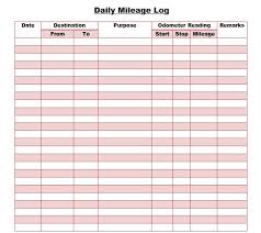 30 printable mileage log templates free template lab