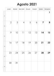Agosto é o oitavo mês do ano no calendário gregoriano e também no seu antecessor, o calendário juliano. Calendario Agosto 2021 Calendario Su