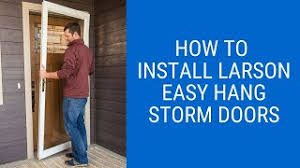 Pet door included storm doors at lowes.com. How To Install Larson Easyhang Storm Door Youtube