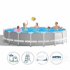 Karkasinis Baseinas Intex Prism Frame 610x132 Cm Su Filtru Kaina Intex In Ground Pools Round Above Ground Pool