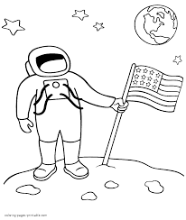 Luna tells her that she is the sailor… Astronaut On The Moon Coloring Page Coloring Pages Printable Com
