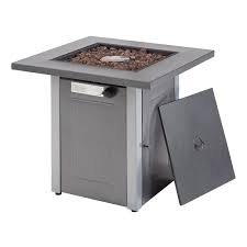 Providing the ultimate mobile patio fire pit, the 28 in. Mainstays 28 Belding Steel Propane Outdoor Square Fire Pit Walmart Com Walmart Com
