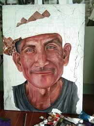 My first messiah portrait in oil paint. Proud Filipino painter from Cali