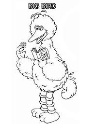You can enjoy coloring your favorite sesame street characters with your children. Sesame Street Character Big Bird Coloring Page Color Luna