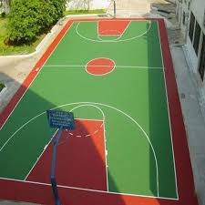Mean green men's basketball camps are held at ernie kuehne basketball practice facility and the super pit at university of north texas campus in denton, texas. Green Red Synthetic Basketball Court Rs 60 Square Feet Rits Enterprises Id 20317340297