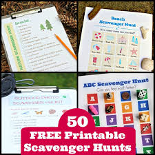 The clues are great for any family to use for a fun family activity. 50 Free Printable Scavenger Hunts For Kids Edventures With Kids