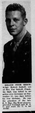 SSgt Robert Coleman Imhoff (1923-1944)