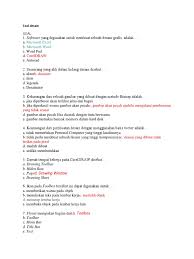 Soal latihan desain grafis beserta jawabannya pg dan essay 50 soal. Kumpulan Soal Desain Grafis