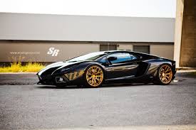 Black And Gold Rims For Trucks Black Aventador With Gold Rims 1460x973 Lamborghini Aventador Lamborghini Super Cars