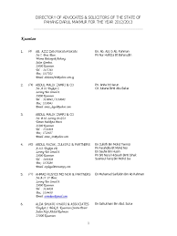 Abdul razak, zulkifli & partners, kvantanas. Pahang Bar Directory