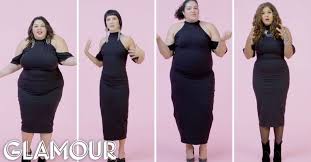 Women Sizes 0 To 28 Try On The Same Little Black Dress Glamour Glamour Women Blackdress Beauty Makeup Li Women Bodycon Dress Little Black Dress Dresses