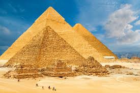 The construction of the pyramid started in 2680 bc and was completed in 2560 bc during the 4th dynasty rule of egyptian pharaoh khufu. Pyramids Of Giza National Geographic