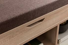 Unser produkt garderobenbank duna gibt es in den farben: Wohnling Schuhbank Wl5 344 Mit Sitzflache Garderoben Bank Holz 104x51x32 Cm Sonoma Holzbank Klein Gepolstert