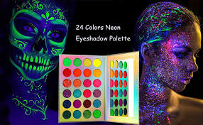 We did not find results for: Amazon Com Glow In The Dark Paint Kalolary Neon Eyeshadow Glow Palette Uv Glow Blacklight Matte And Glitter 24 Colors Highly Pigmented Eyeshadow Kit With 4 Brushes For Halloween Face Body Makeup Beauty