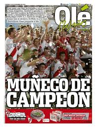 El primer partido de la tarde lo jugarán lanús y colón, desde las 16.15, en cancha de arsenal. Diario Ole Llego El Poster Del Millonario Campeon Hoy Con Tu Ole Pedi El Poster De River Campeon De La Copa Argentina Corre Al Kiosco Facebook