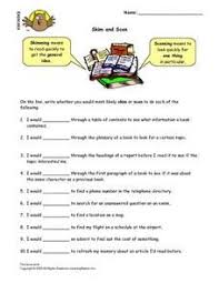 Skim And Scan 3rd 4th Grade Lesson Plan Skimming And Scanning Reading Comprehension Activities Scan