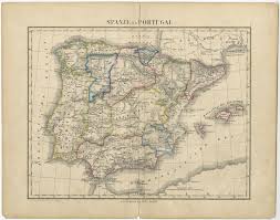 Choose our plus rooms in your booking and enjoy the b&b hotels experience. Antique Map Of Spain And Portugal By Petri C 1873