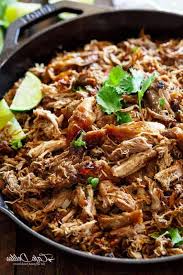 Carnitas De Cerdo Cerdo Mexicano Desmenuzado En Olla De Coccion Lenta