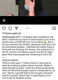 Maybe you would like to learn more about one of these? Antivaxxers Keep Creating Fake Tiffany Dover Death Claims Tech Arp