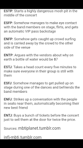Mbti Types At A Concert Pt 2 Mbti Entp Flirting