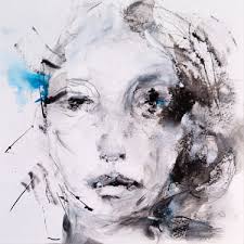 Circa 1950's Painting Portrait of Female Sculptor by Sonia Katz