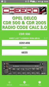 Vehicles with a delco theftlock radio. Radio Code For Opel Delco Cdr500 Latest Version For Android Download Apk