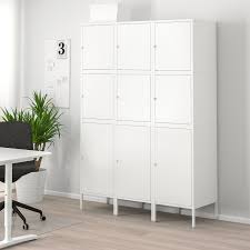 Hallan Storage Combination With Doors White Ikea In 2020 Aufbewahrung Ikea Weisse Turen